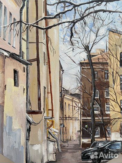 Картина городской пейзаж