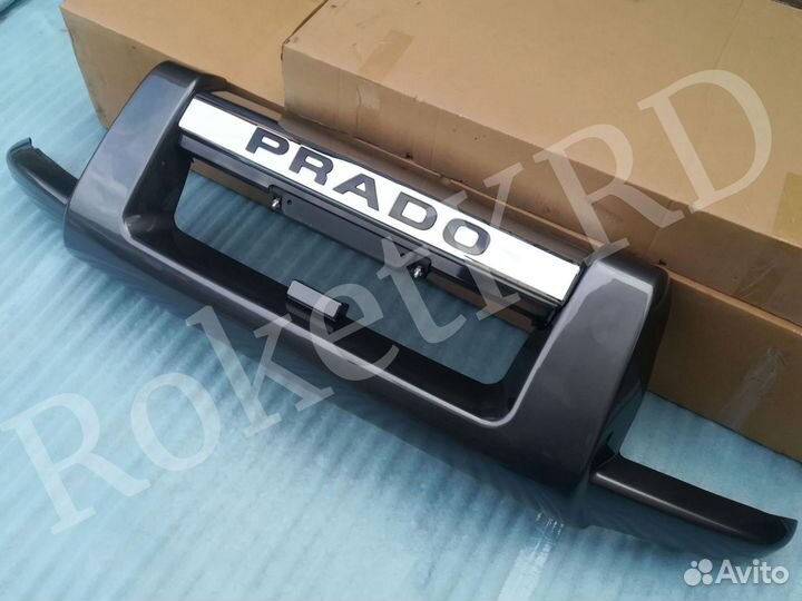 Кенгурятник Тойота Ленд Крузер Прадо 120 Серый