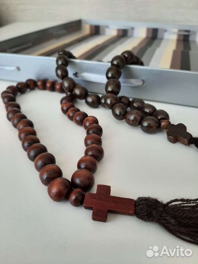 Четки православные с крестиком деревянные