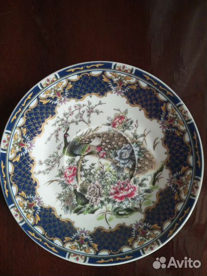 Фарфоровое блюдце «Павлин».Yamasen (Japan)