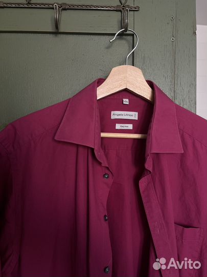 Рубашка малиновая