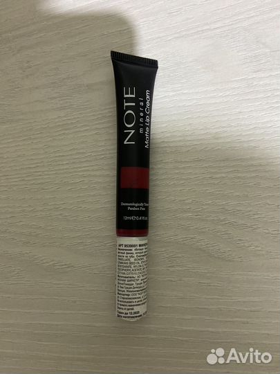 Note mineral Matte Lip Cream крем для губ