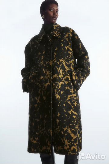 Пальто COS шерстяное пальто оверсайз С узором