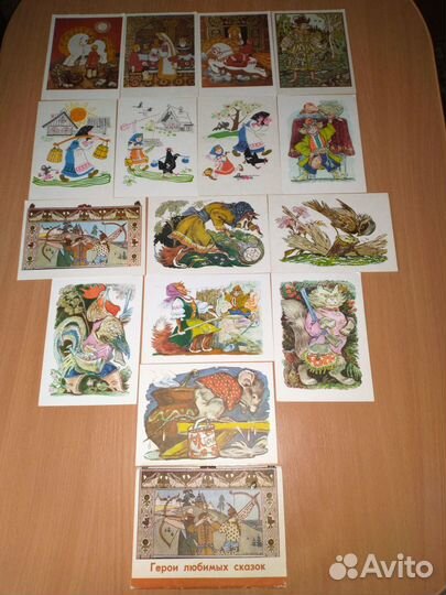 Наборы открыток 1968г.1974г.1976г,1990г,1991г