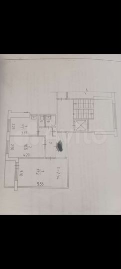 2-к. квартира, 43 м², 9/9 эт.