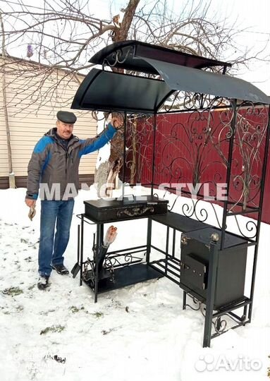 Мангал с крышей
