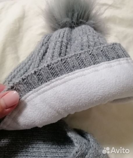 Комплект шапка и шарф женские