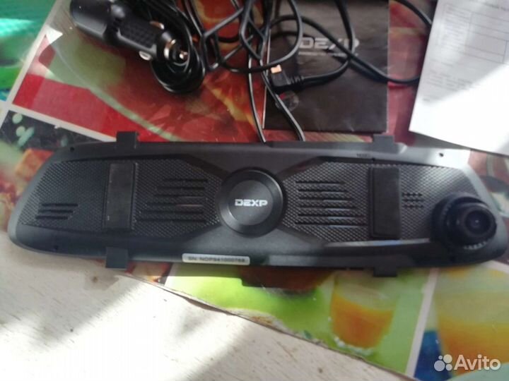 Видеорегистратор-зеркало, fullhd, 120град.,G-сенсо