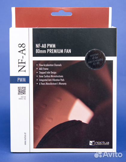 Вентилятор для корпуса Noctua NF-A8 PWM, 4-Pin