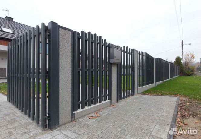 Штакетник металлический для забора грядки