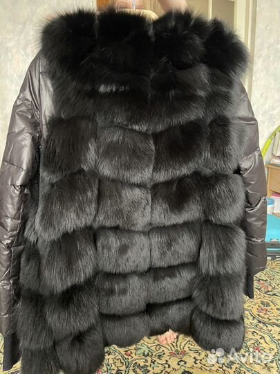 Жилетка из песца черная 44-46