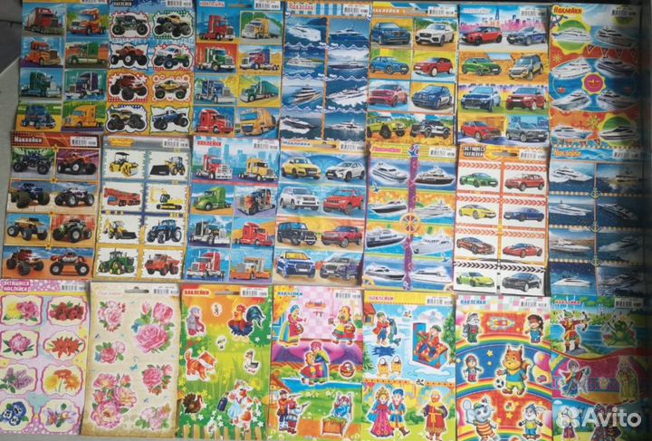 Наклейки разные