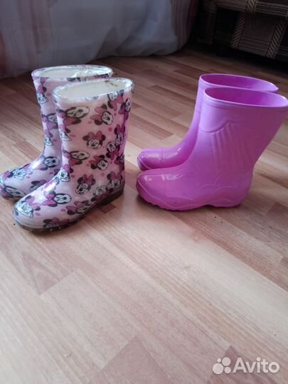 Резиновые сапоги для девочки