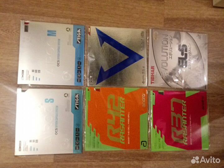 Накладки Tibhar, Yasaka, Donic, TSP, Xiom, Andro