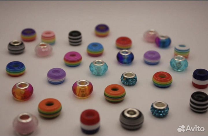 Шармы бусины для рукоделия набор 30 шт