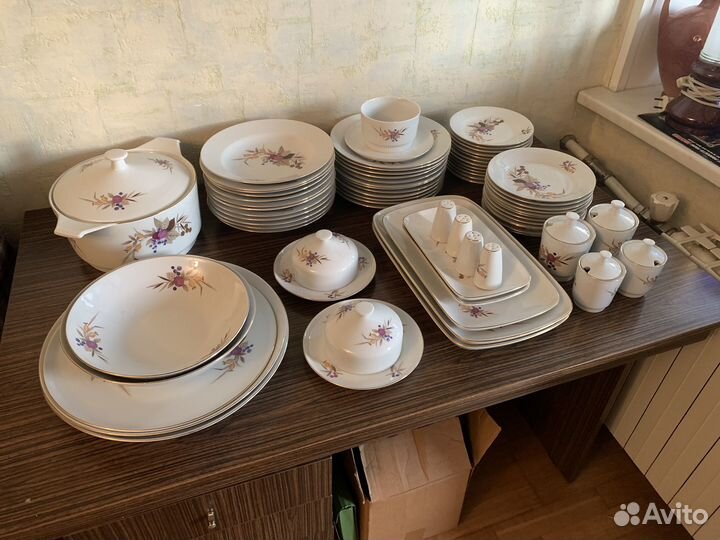 Фарфоровый столовый сервиз Кольдиц