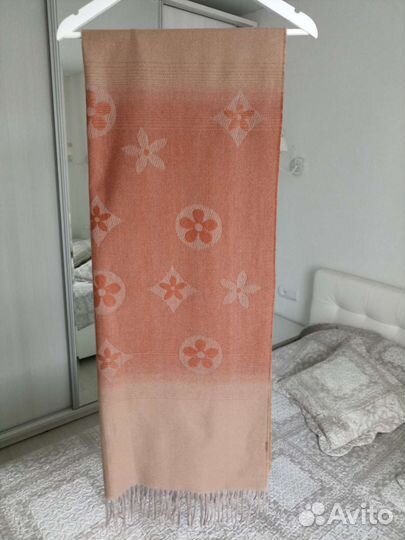 Палантин, шарф, вискоза, шерсть