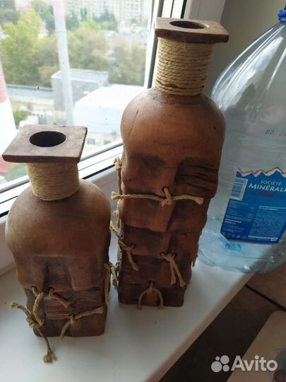 Две декоративные вазочки ручной работы