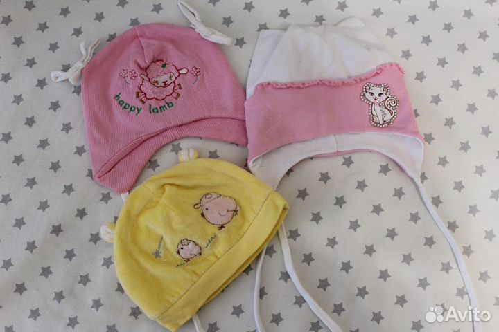 Шапочки на новорожденного