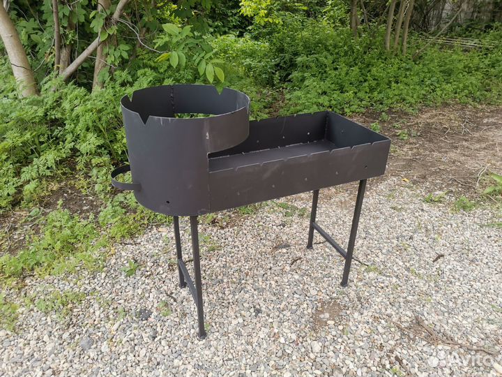 Мангал с местом под казан