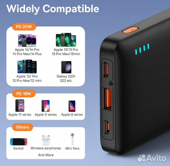 Аккумулятор Power bank Baseus Airpow 20w 10000mAh