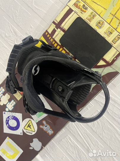 Сноуборд с креплениями head