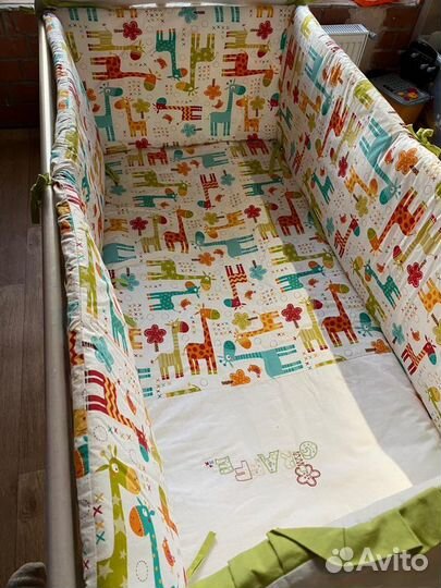 Бортики в детскую кроватку одеяло подушка