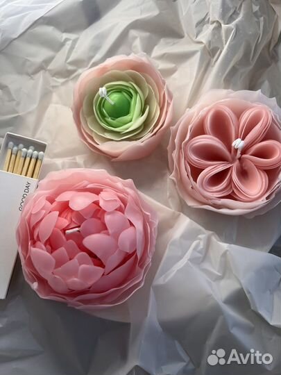 Свеча цветок