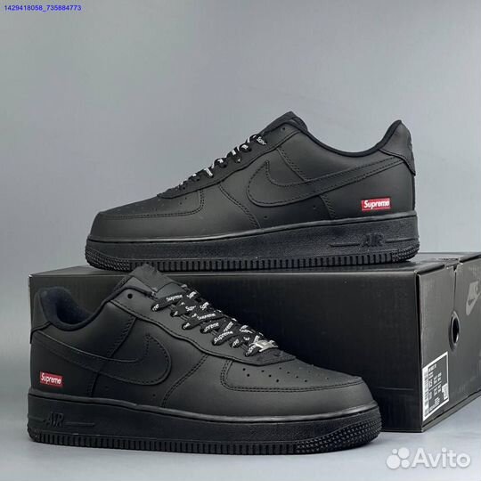 Кроссовки Nike Air Force 1 Low & Supreme (Арт.78578)