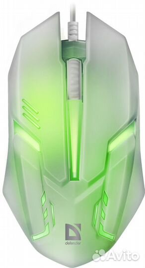 Мышь проводная defender cyber MB-560L white