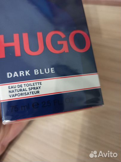 Туалетная вода hugo boss dark blue 75 ml