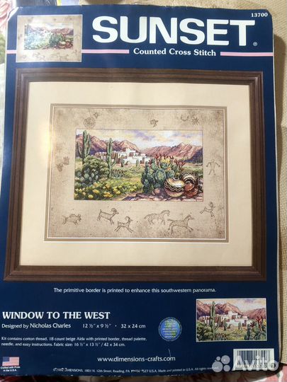 Набор для вышивания крестом dimensions