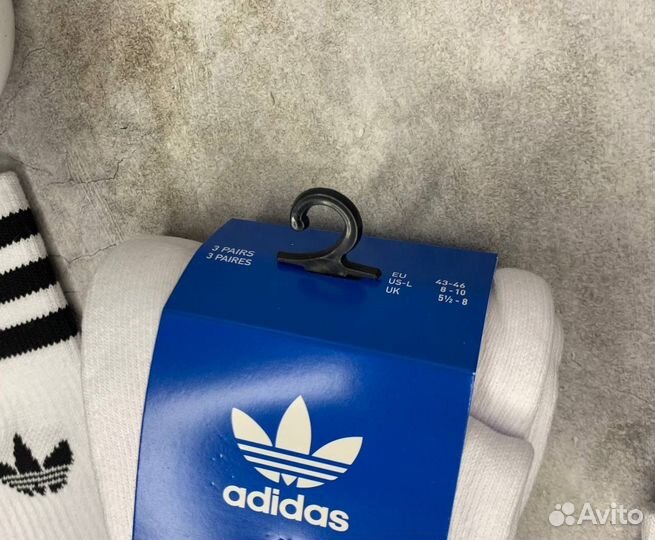 Носки Adidas Solid белые оригинал