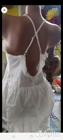 Сарафан белый хлопок Trendyol р.46-48