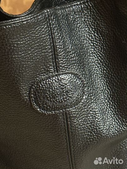 Сумка телячья кожа чёрная Tods