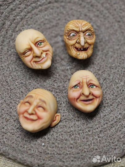 Ватная игрушка Лица