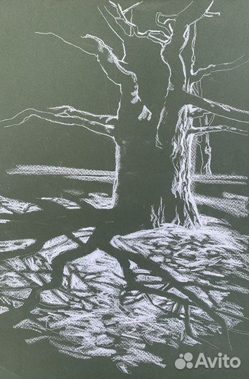 Графика. Пейзаж пастелью. Наброски