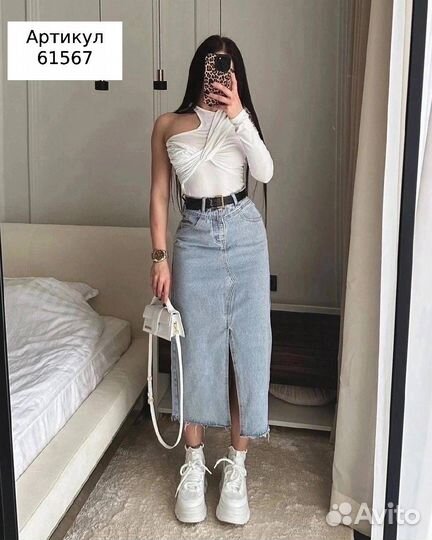 Юбка джинсовая