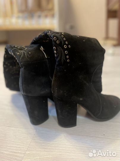 Сапоги женские зимние замшевые 37