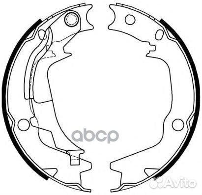 Колодки торм.бараб.168x32 hyundai Getz 02-09