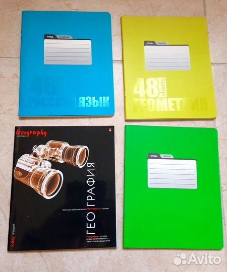 Комплект предметных тетрадей 48 листов, 4 шт