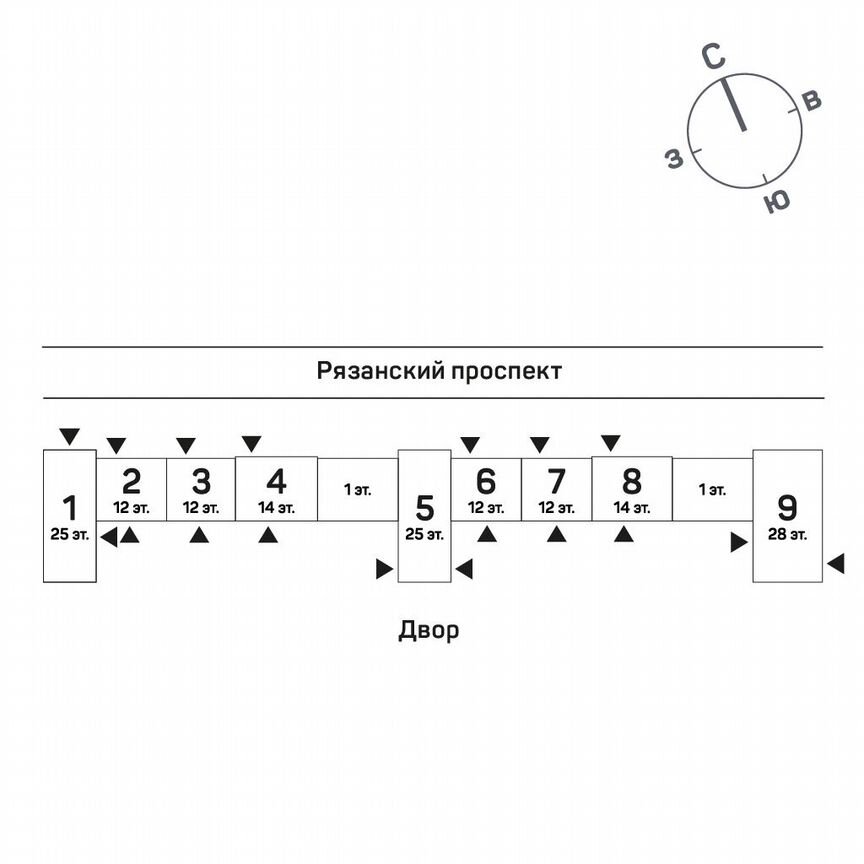 2-к. квартира, 65,5 м², 11/28 эт.