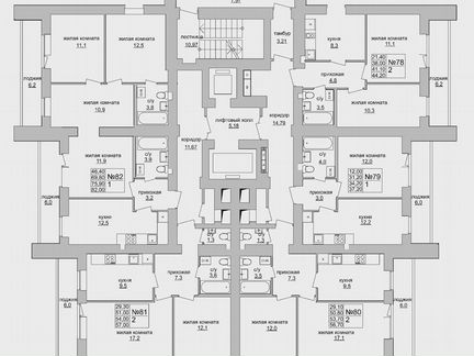 2-к. квартира, 41,1 м², 14/14 эт.