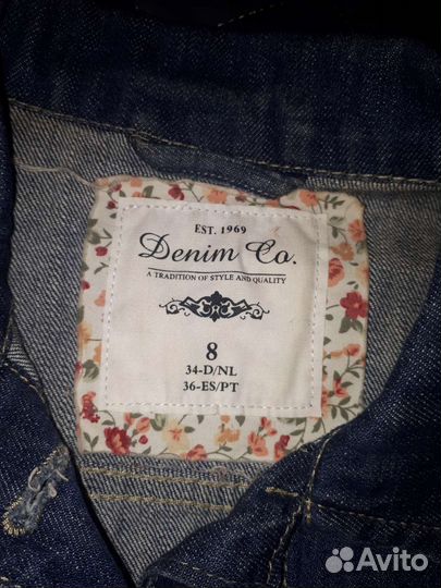 Жилет джинсовый для девочки р.40-42