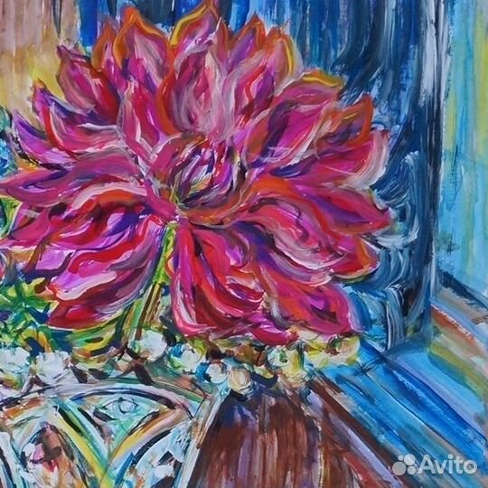 Акрил, современ. искусство. Бумага.45x61