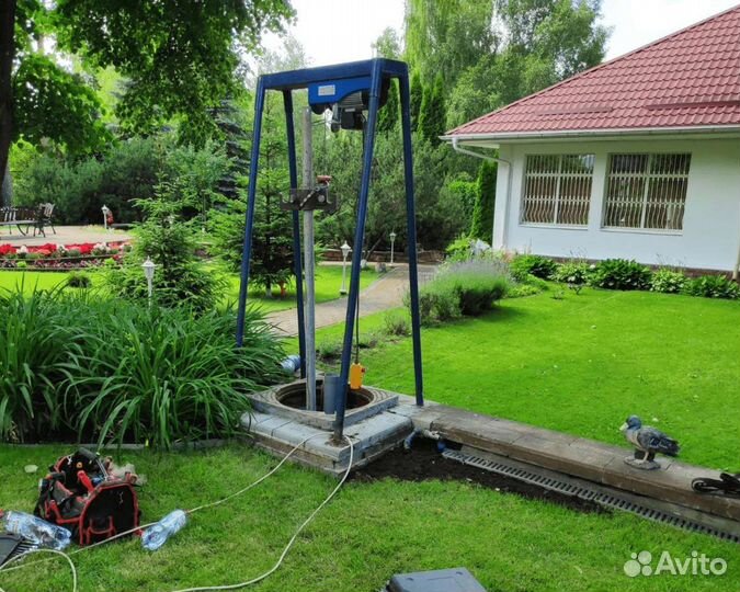 Ремонт и чистка скважин, замена насосов, достаём з