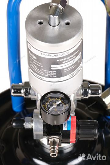 Установка пневматическая для раздачи густой смазки