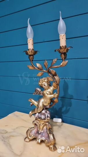 Лампа настольная с путти 2 шт барокко Италия