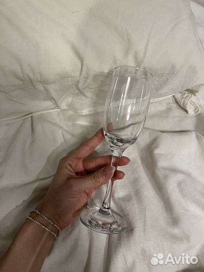 Набор бокалов для шампанского, 6шт, новые