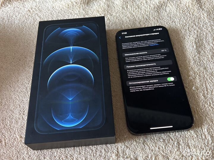 iPhone 12pro max 128 акб 89. рст